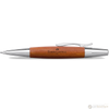 Faber-Castell E-Motion, Pearwood, Brown/Chrome Ballpoint Pen-Pen Boutique Ltd