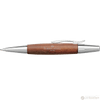 Faber-Castell E-Motion, Pearwood, Brown/Chrome Ballpoint Pen - Pen Boutique Ltd