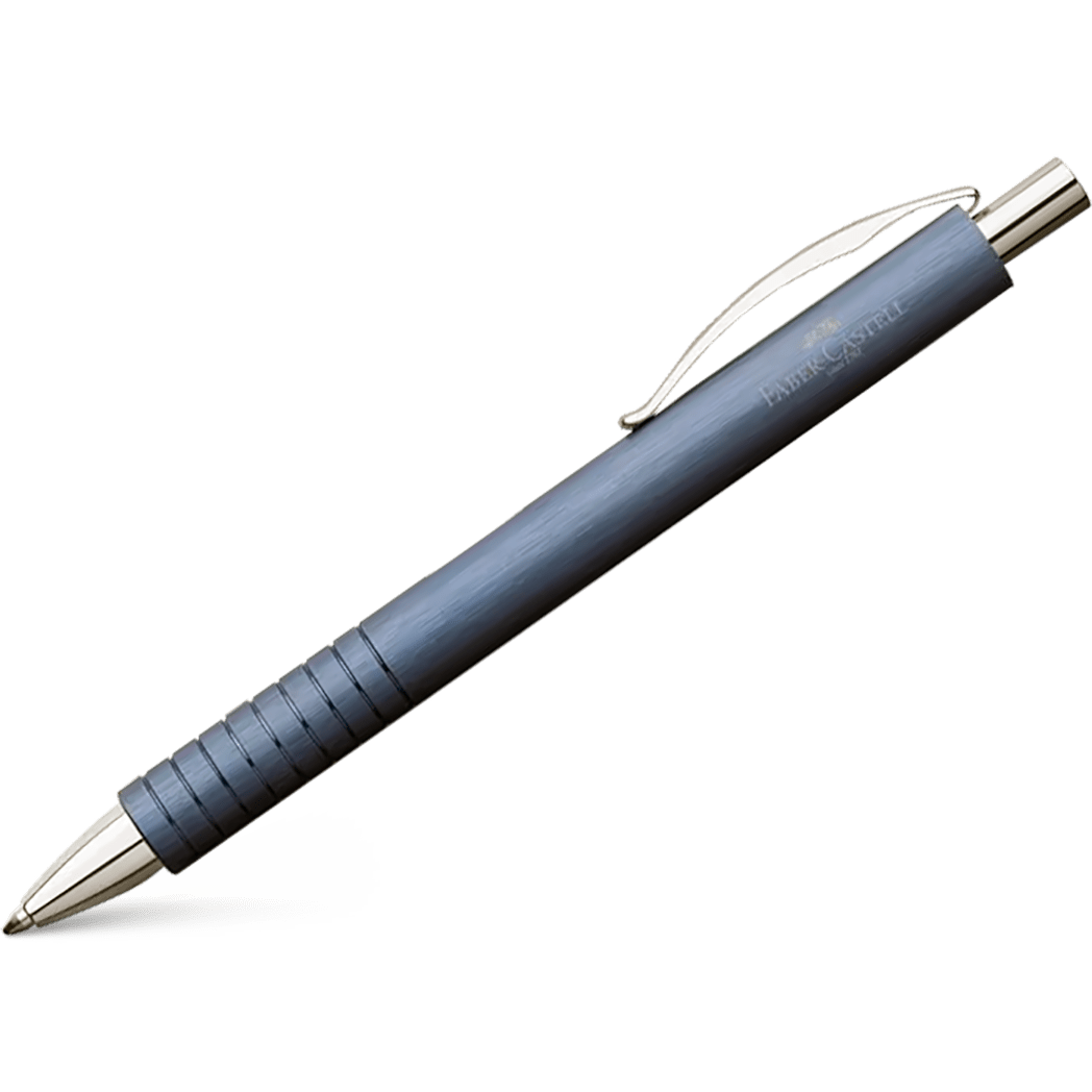 Faber-Castell Essentio Ballpoint Pen - Aluminum Blue - Pen Boutique Ltd