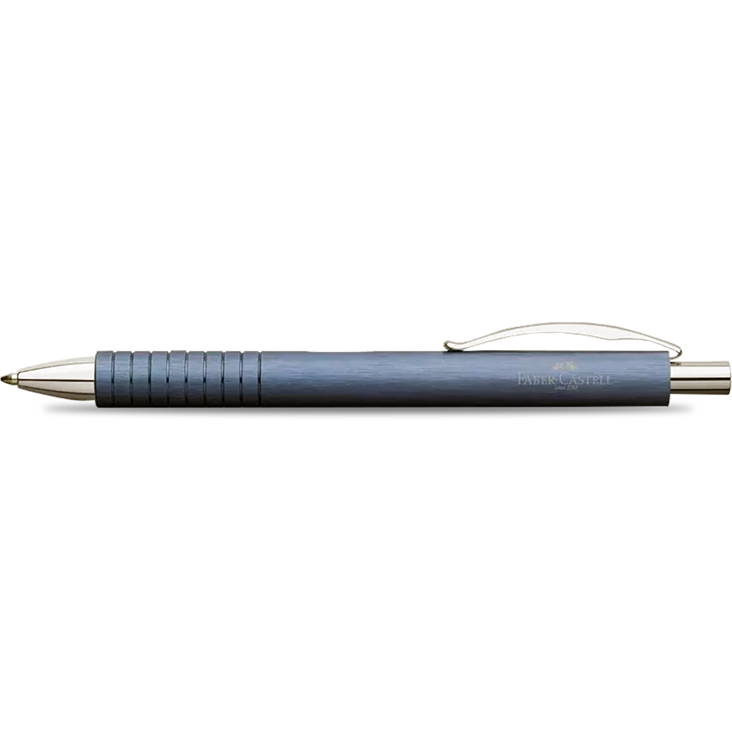 Faber Castell Essentio Ballpoint Pen - Aluminum Blue-Pen Boutique Ltd