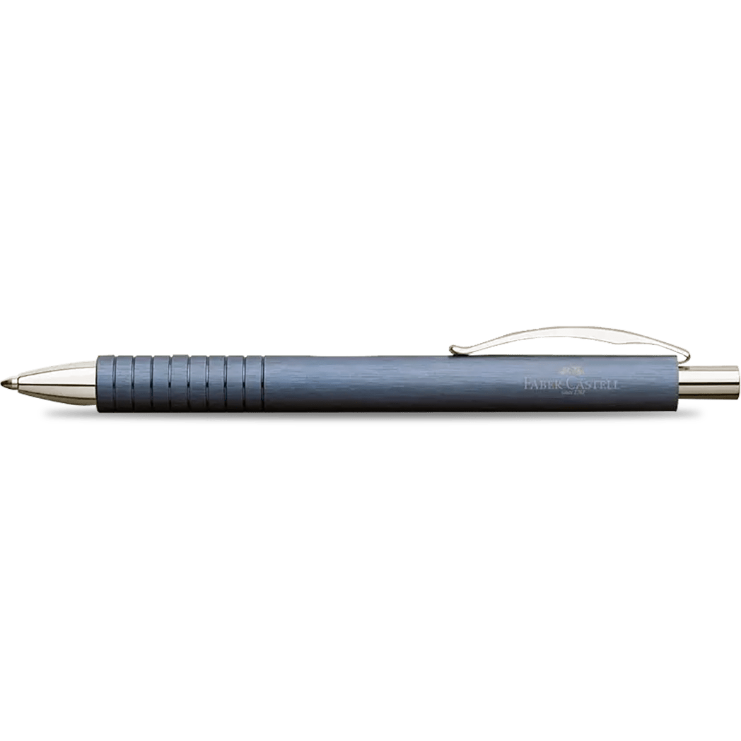 Faber-Castell Essentio Ballpoint Pen - Aluminum Blue - Pen Boutique Ltd