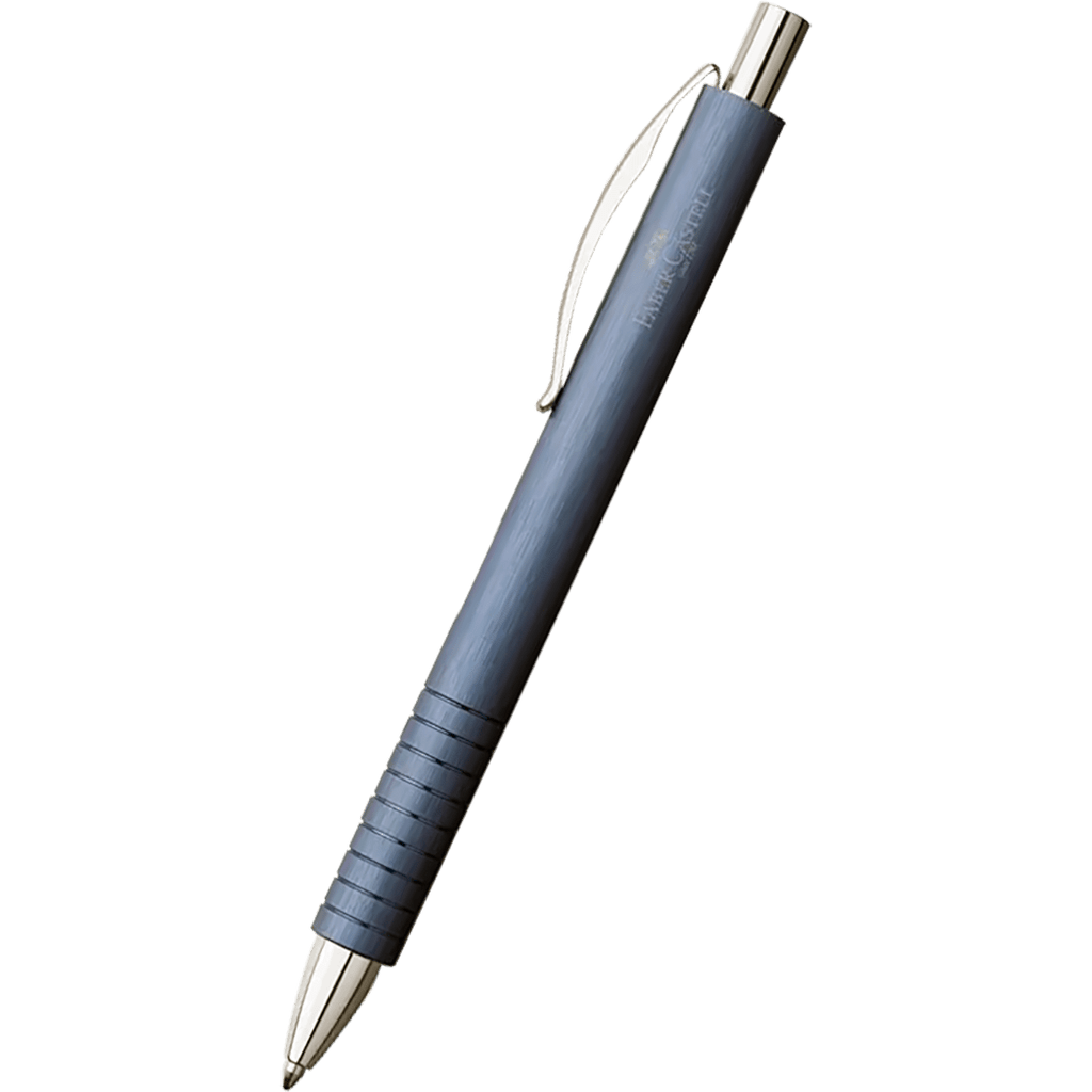 Faber-Castell Essentio Ballpoint Pen - Aluminum Blue - Pen Boutique Ltd