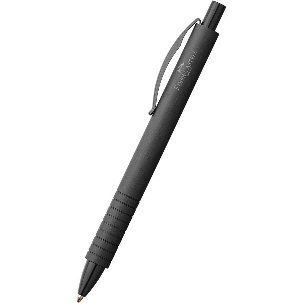 Faber Castell Essentio Ballpoint Pen - Aluminum Black-Pen Boutique Ltd
