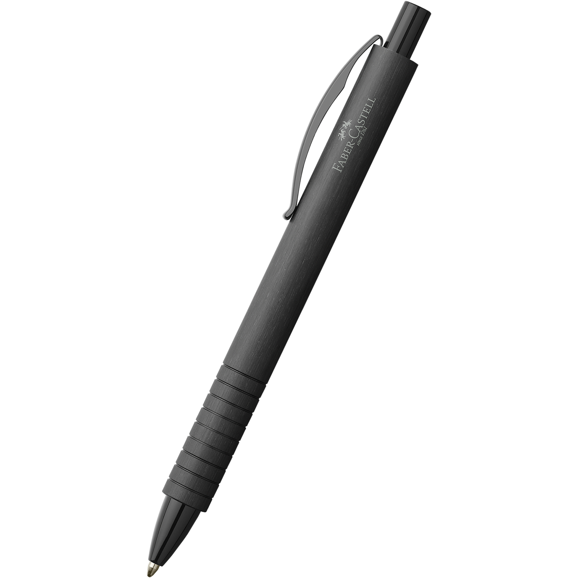 Faber Castell Essentio Ballpoint Pen - Aluminum Black-Pen Boutique Ltd