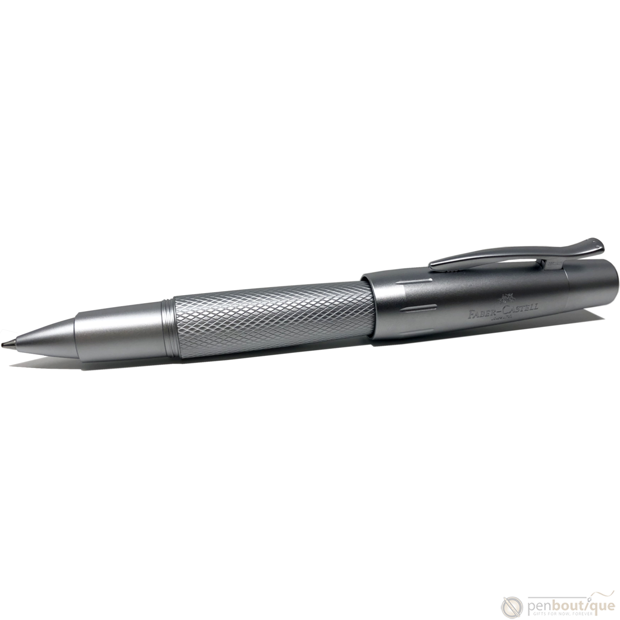 Faber-Castell Design E-Motion Rollerball Pen - Pure Silver-Pen Boutique Ltd