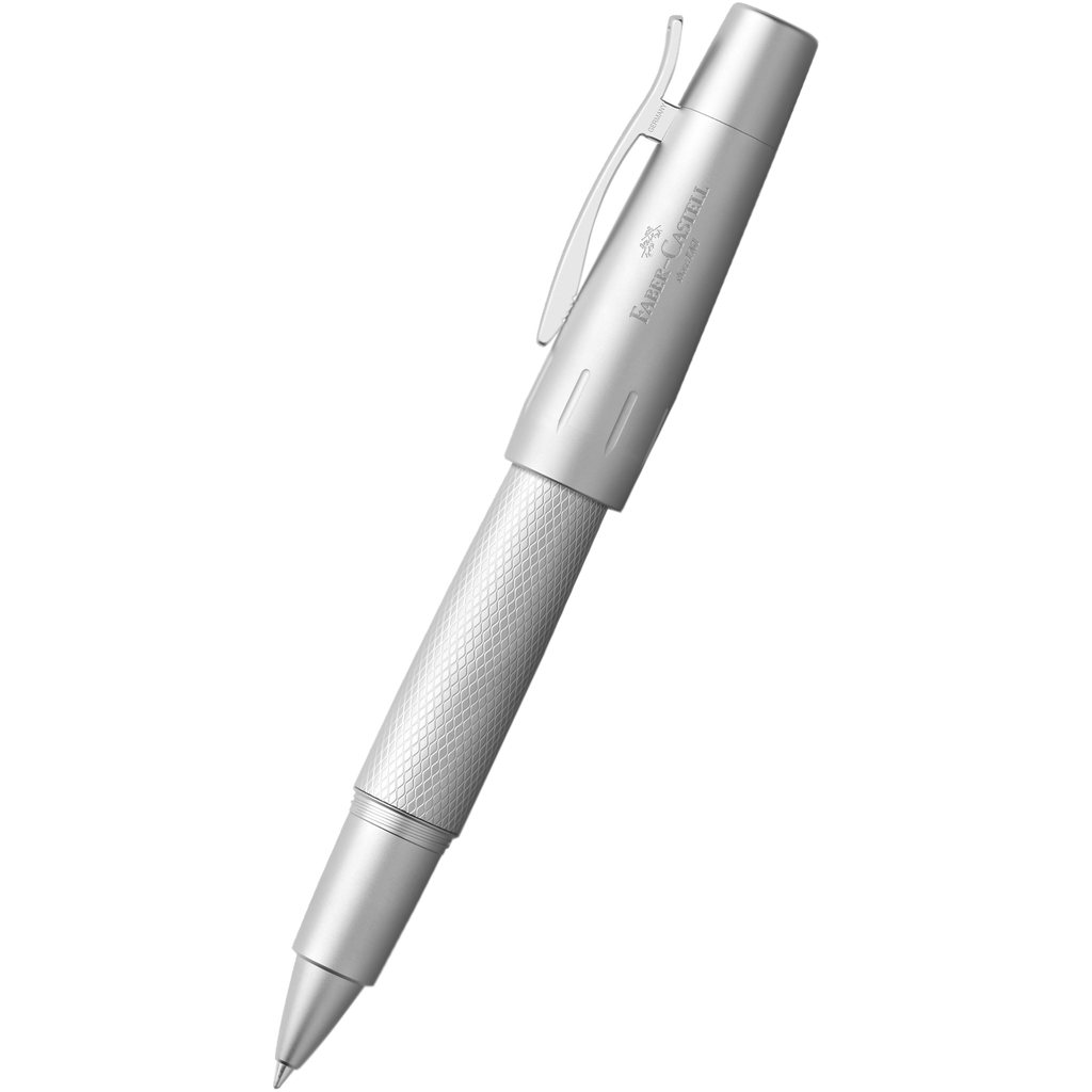Faber-Castell Design E-Motion Rollerball Pen - Pure Silver-Pen Boutique Ltd