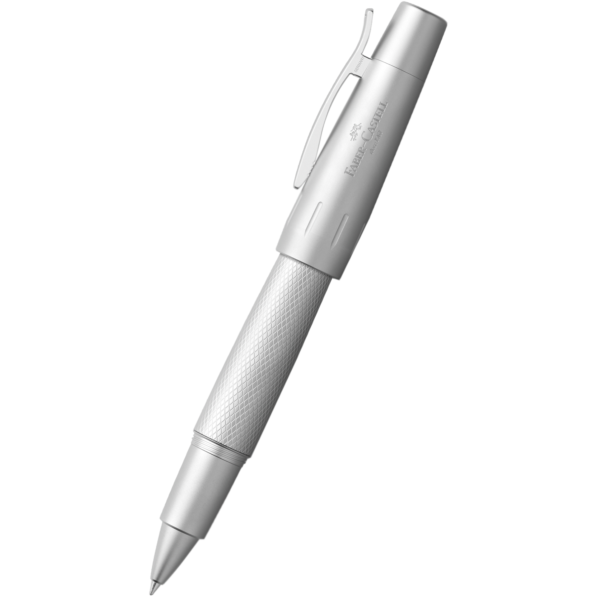 Faber-Castell Design E-Motion Rollerball Pen - Pure Silver-Pen Boutique Ltd