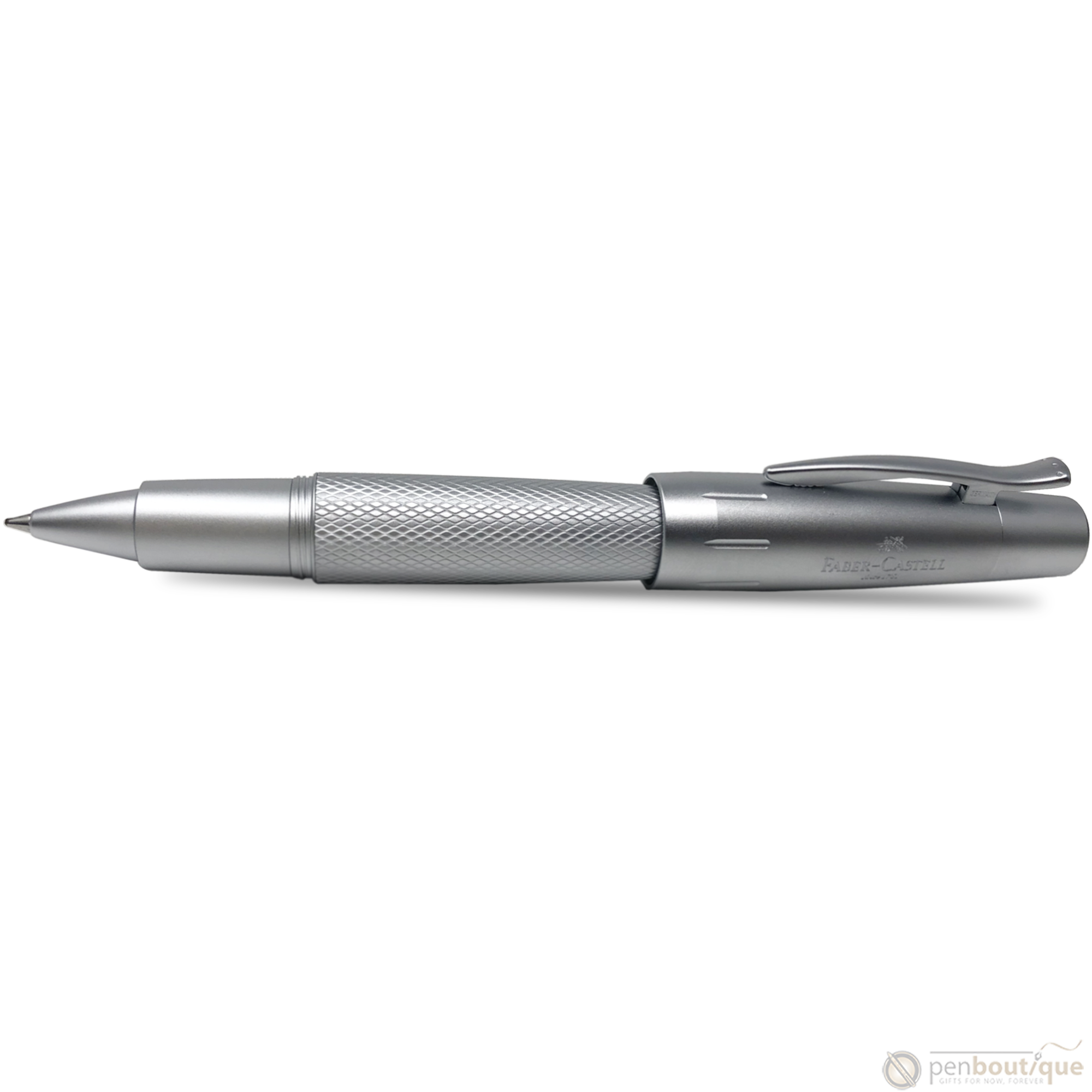 Faber-Castell Design E-Motion Rollerball Pen - Pure Silver-Pen Boutique Ltd
