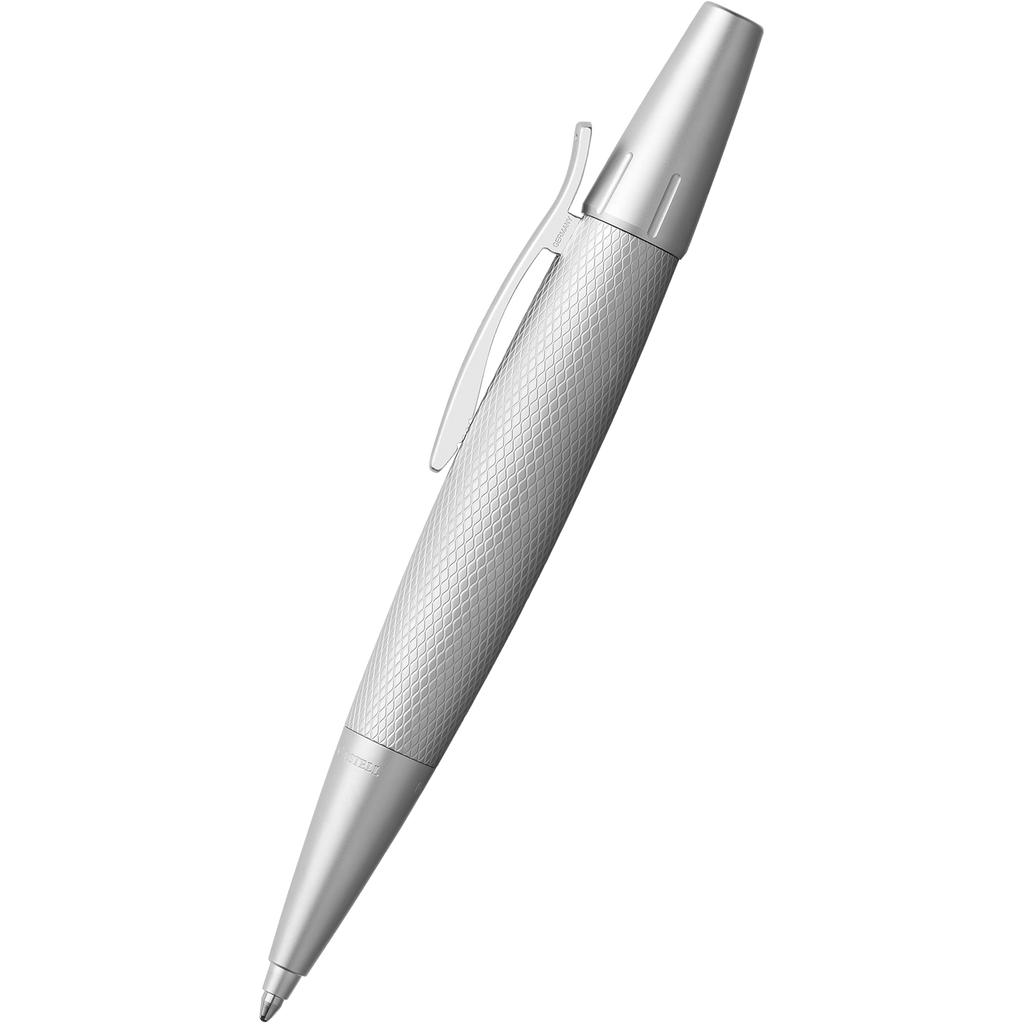 Faber-Castell Design E-Motion Ballpoint Pen - Pure Silver-Pen Boutique Ltd
