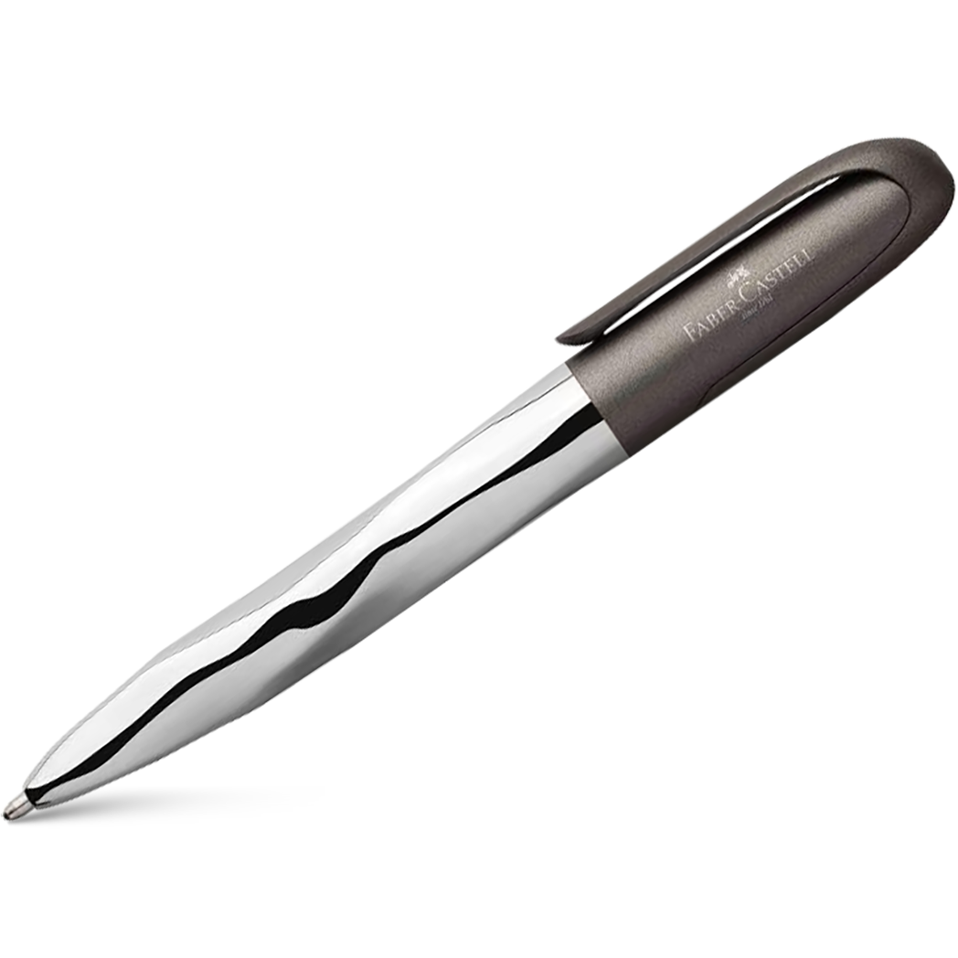Faber Castell N'ice Ballpoint Pen - Metallic Grey-Pen Boutique Ltd
