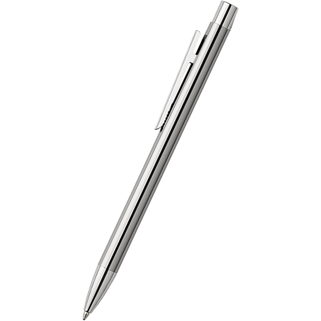 Faber-Castell NEO Slim Ballpoint Pen - Polished Stainless Steel - Pen Boutique Ltd