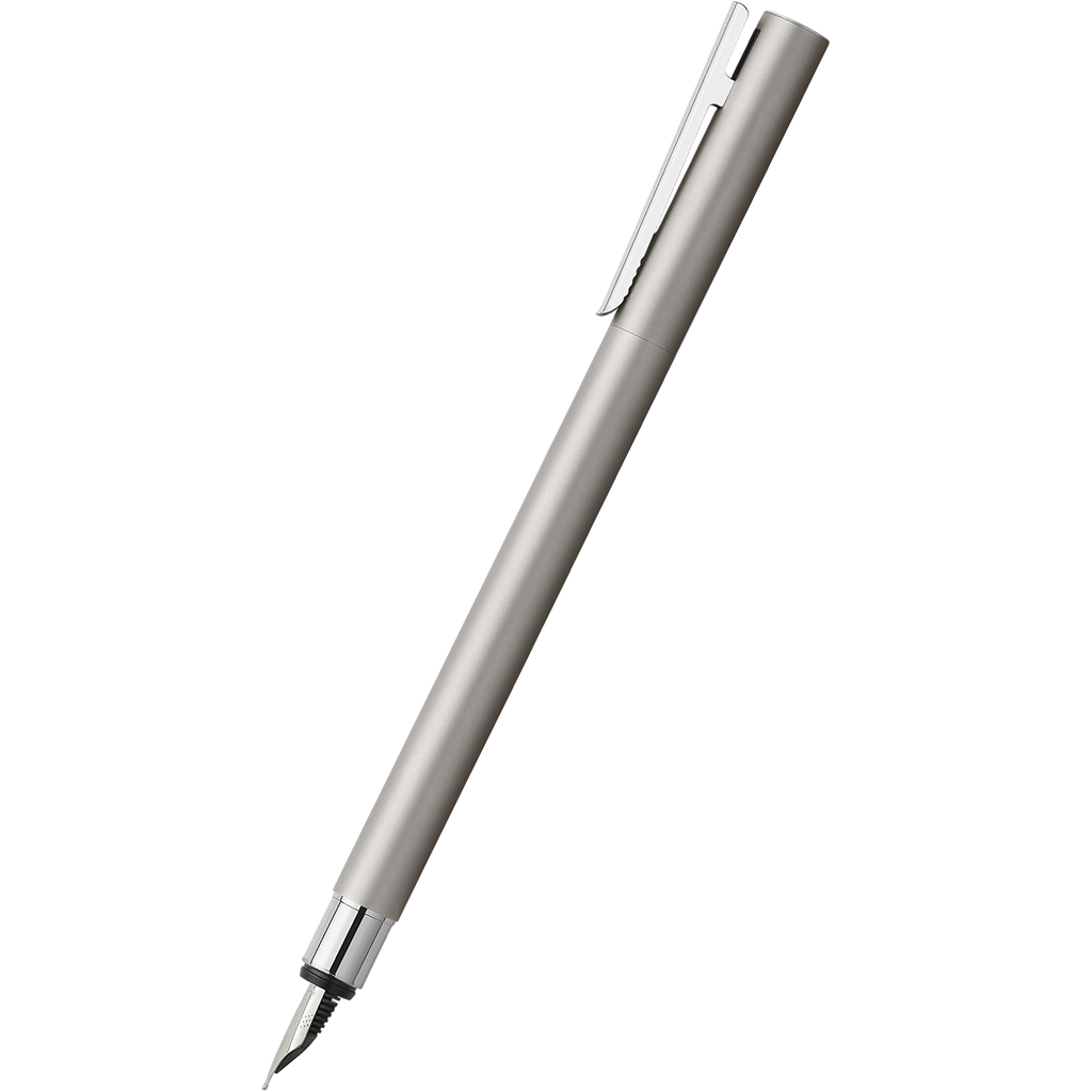 Faber Castell NEO Slim Fountain Pen - Matte Stainless Steel-Pen Boutique Ltd
