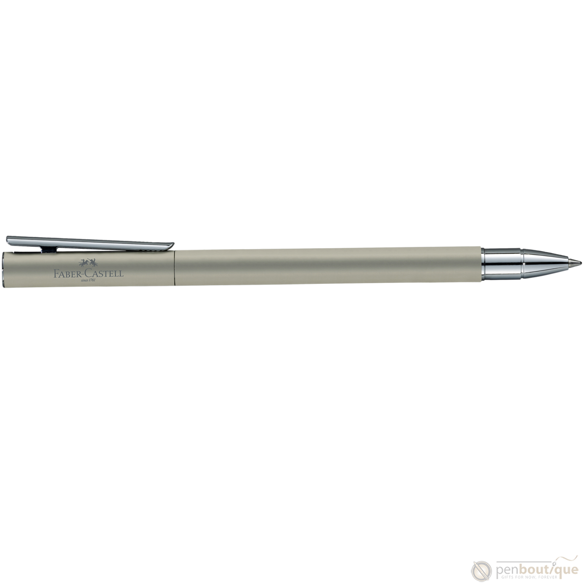 Faber Castell NEO Slim Rollerball Pen - Matte Stainless Steel-Pen Boutique Ltd