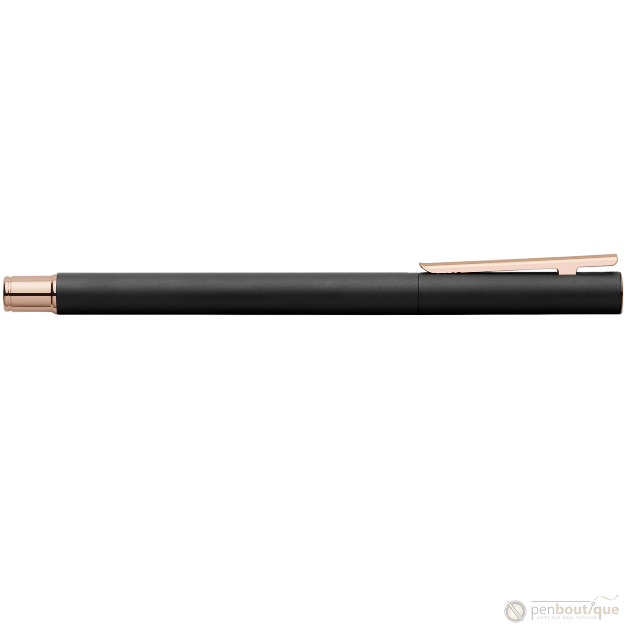 Faber Castell NEO Slim Fountain Pen - Black Matte w/ Rose Gold-Pen Boutique Ltd
