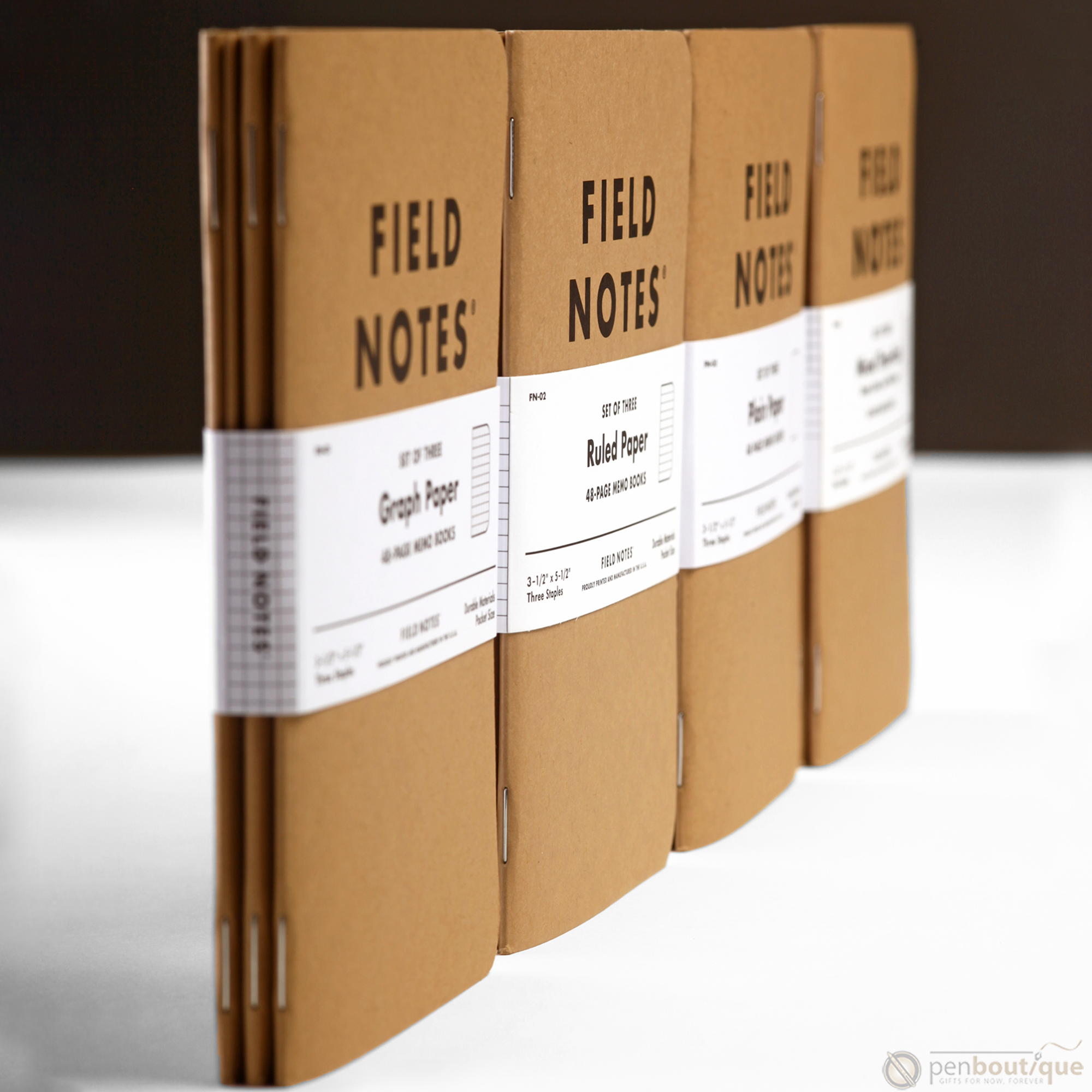 Field Notes Brand Original Mixed 3-pack 3½" × 5½"-Pen Boutique Ltd