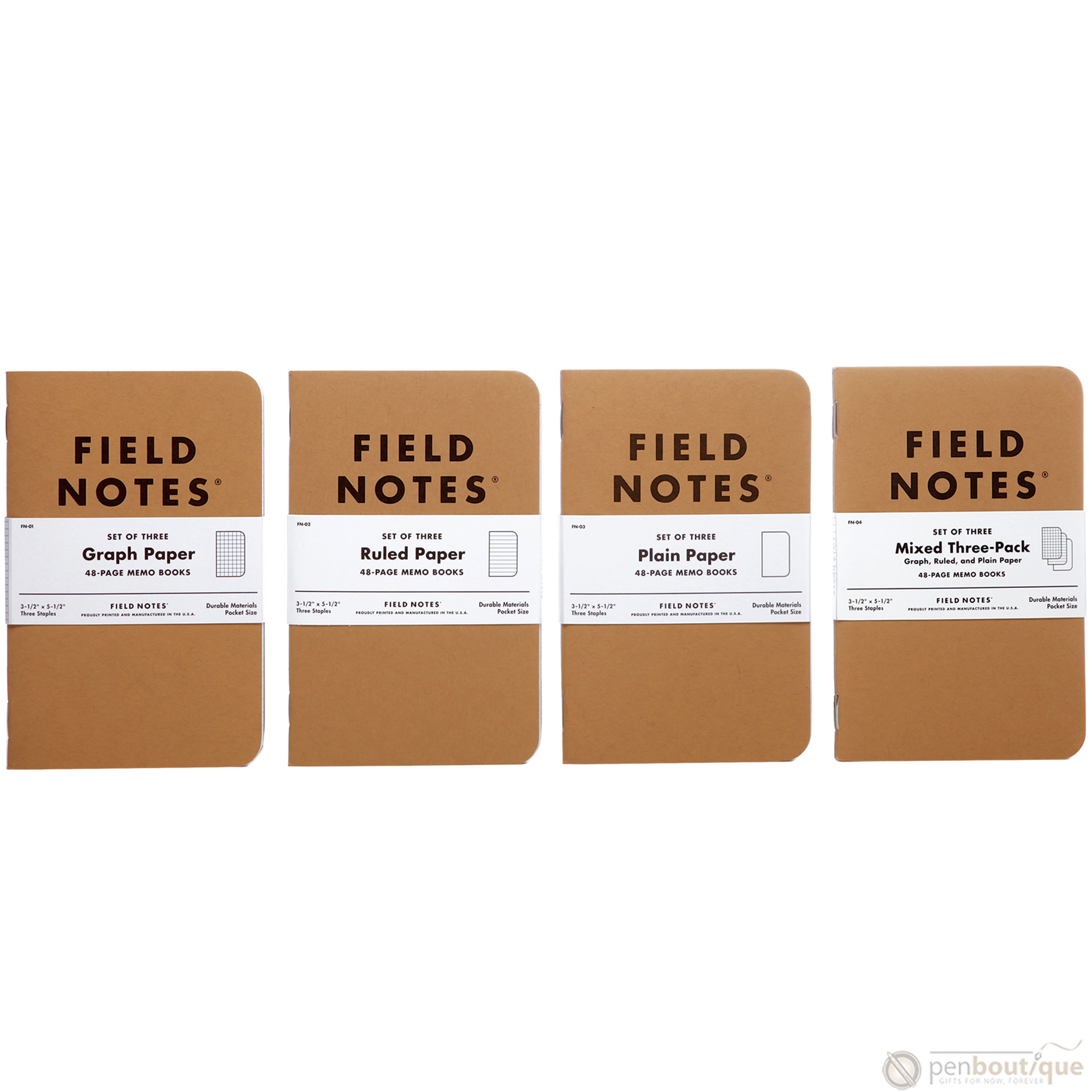 Field Notes Brand Original Graph 3-pack 3½