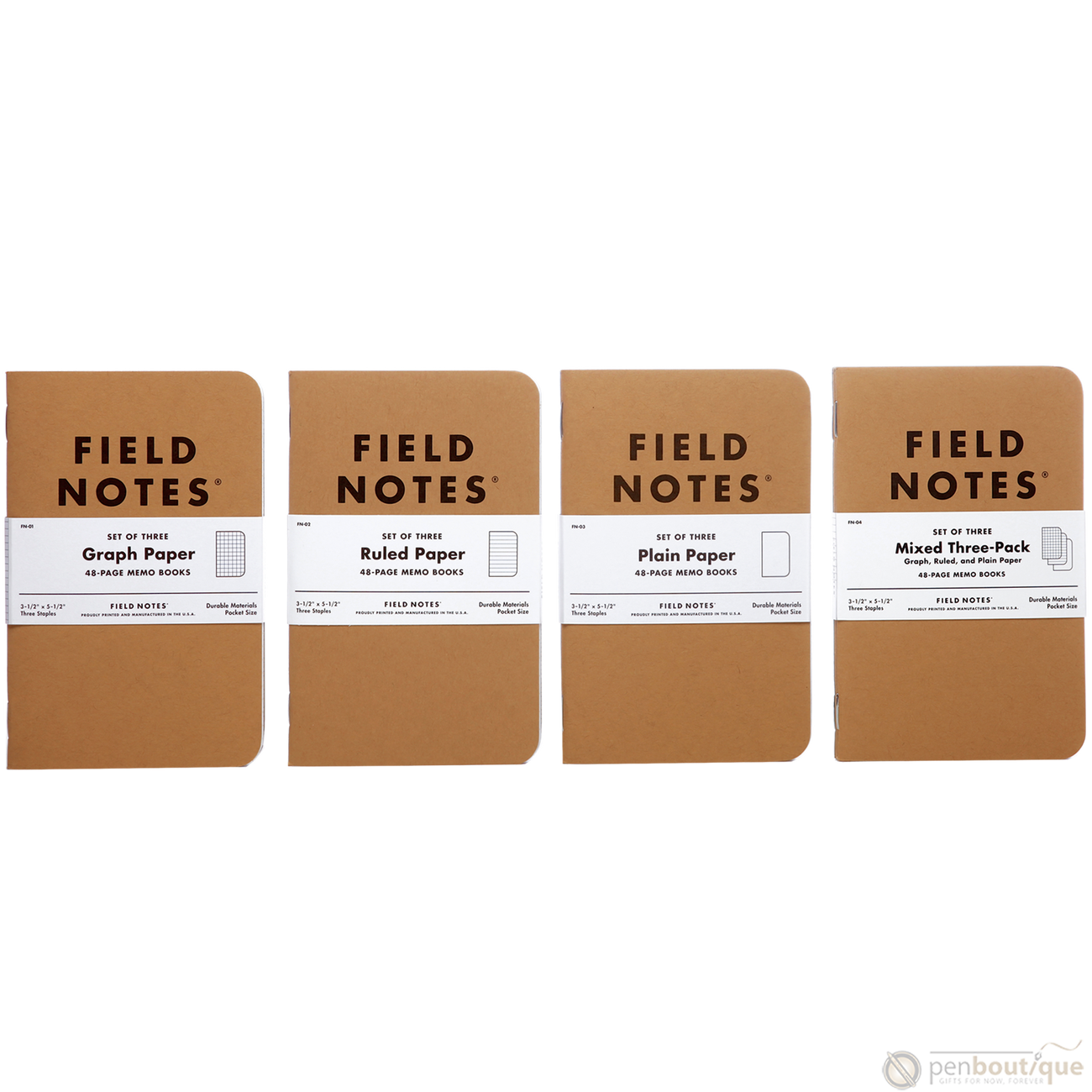 Field Notes Brand Original Graph 3-pack 3½
