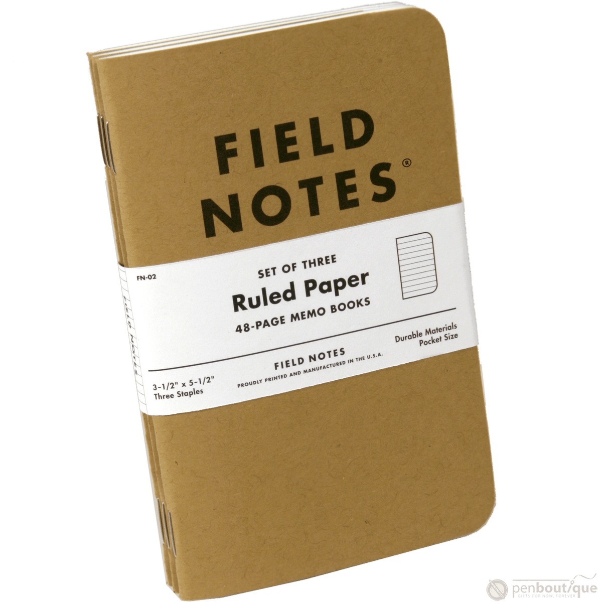 Fjield Notes Field Notes Brand Original Ruled 3-pack 3½