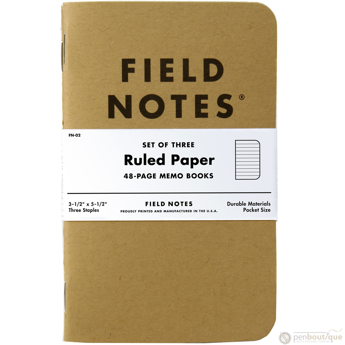 Field Notes Brand Original Ruled 3-pack 3½