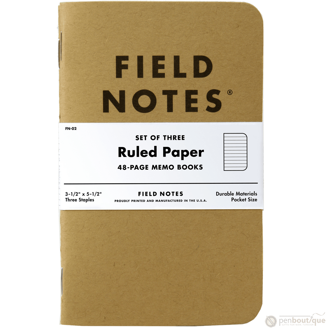 Field Notes Brand Original Ruled 3-pack 3½