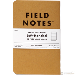 Field Notes Brand Original Ruled Lefthand 3-pack 3½" × 5½"-Pen Boutique Ltd