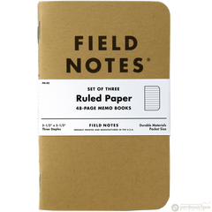Field Notes Brand Original Ruled 3-pack 3½" × 5½"-Pen Boutique Ltd