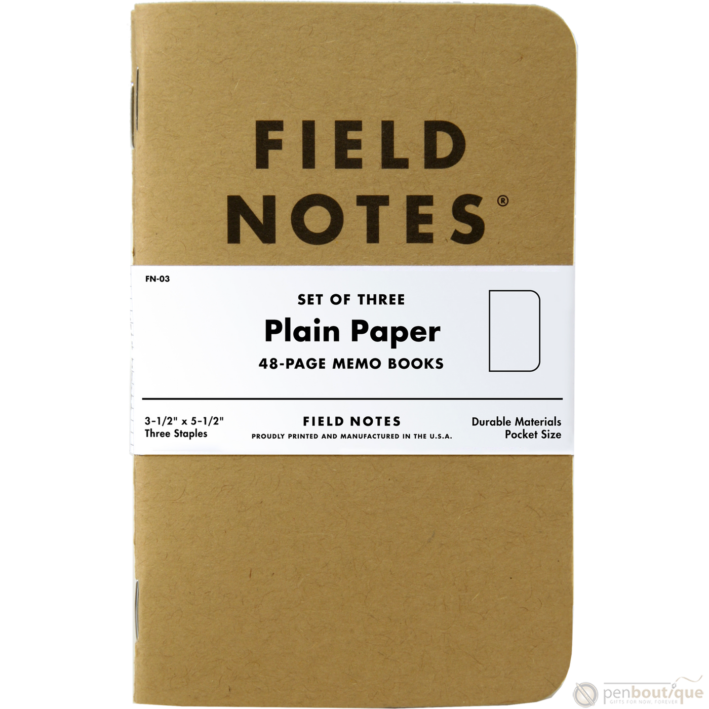 Field Notes Brand Original Plain 3-pack 3½