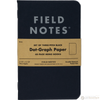 Field Notes Pitch Black 3-pack 3½" × 5½" Dot Graph-Pen Boutique Ltd