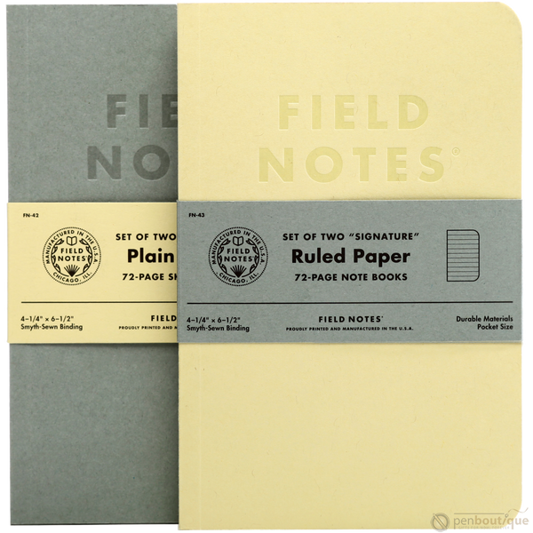 Field Notes Signature Notebooks - Plain-Pen Boutique Ltd