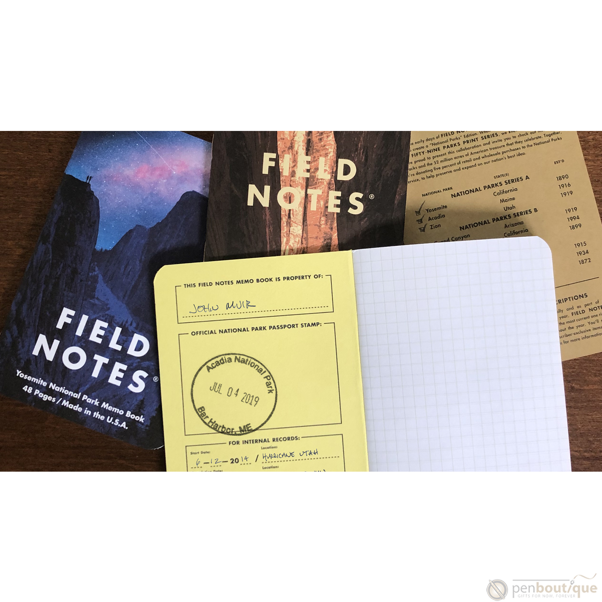 Field Notes Summer National Parks Edition 3-pack 3.5" x 5.5"-Pen Boutique Ltd