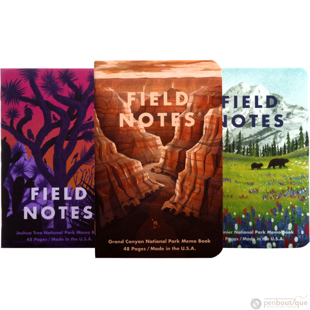 Field Notes Summer National Parks Edition 3-pack 3.5" x 5.5"-Pen Boutique Ltd