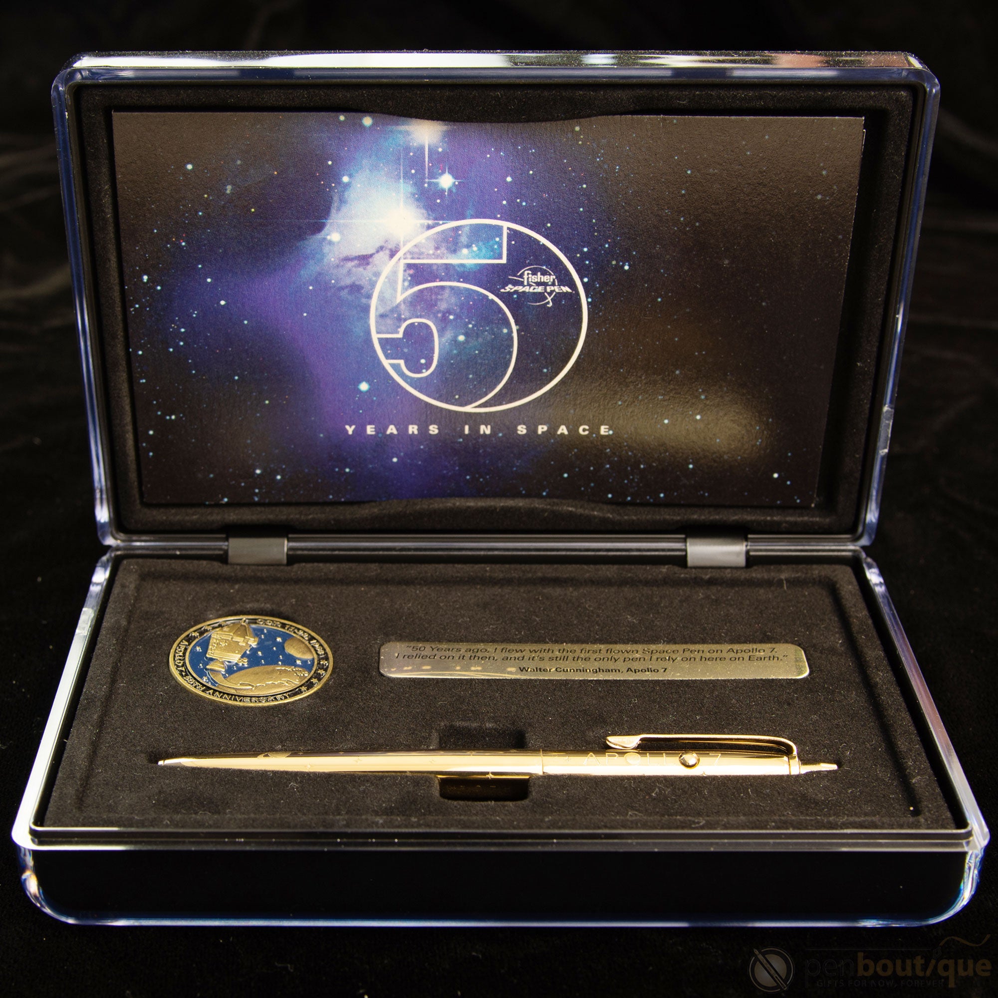 Fisher Space Limited Edition Gold Titanium Nitride Astronaut Space Pen & Coin Set-Pen Boutique Ltd