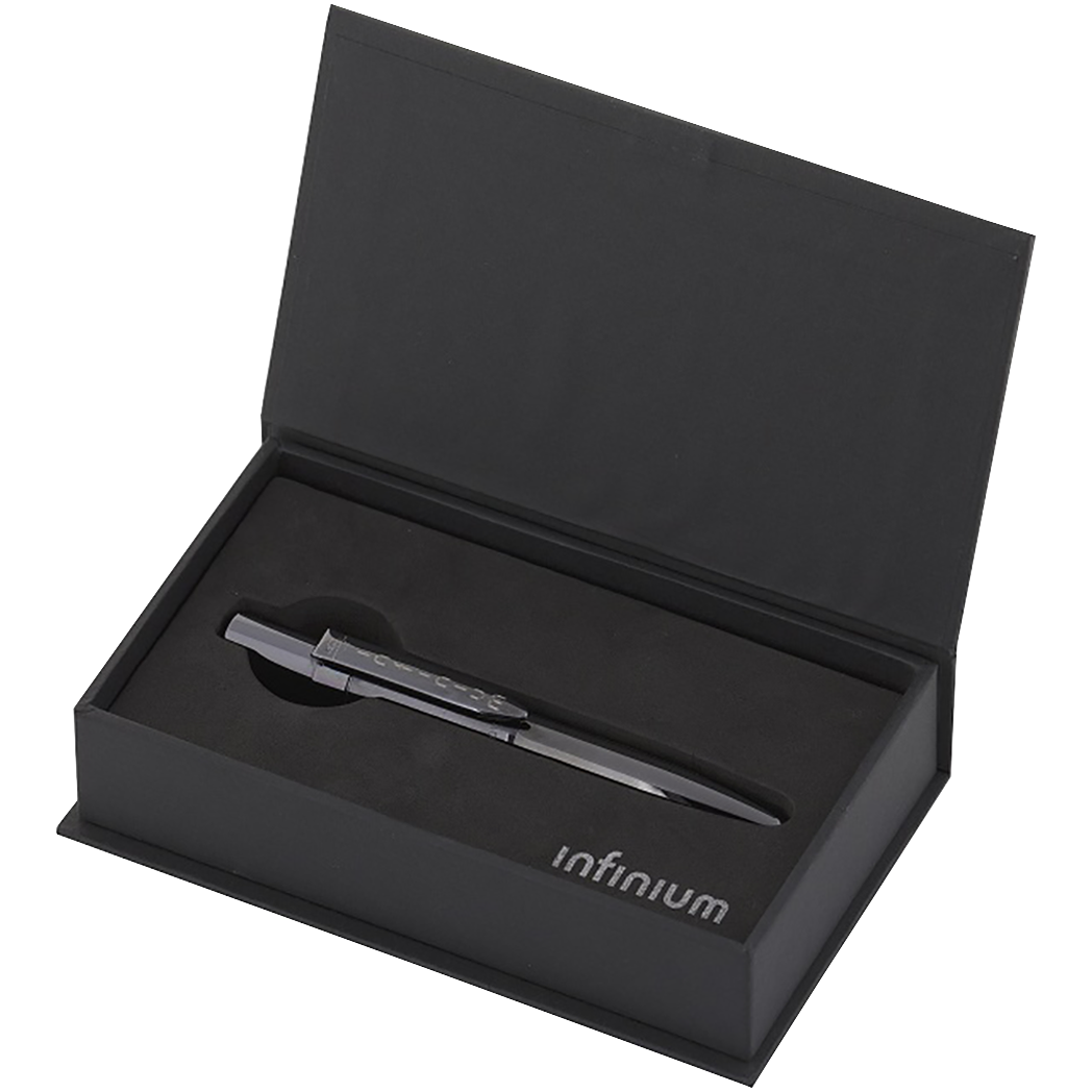 Fisher Space Infinium Titanium Nitride Ballpoint Pen with blue ink - Black-Pen Boutique Ltd