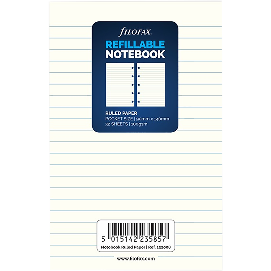 Filofax Pocket Notebook Refill-Pen Boutique Ltd