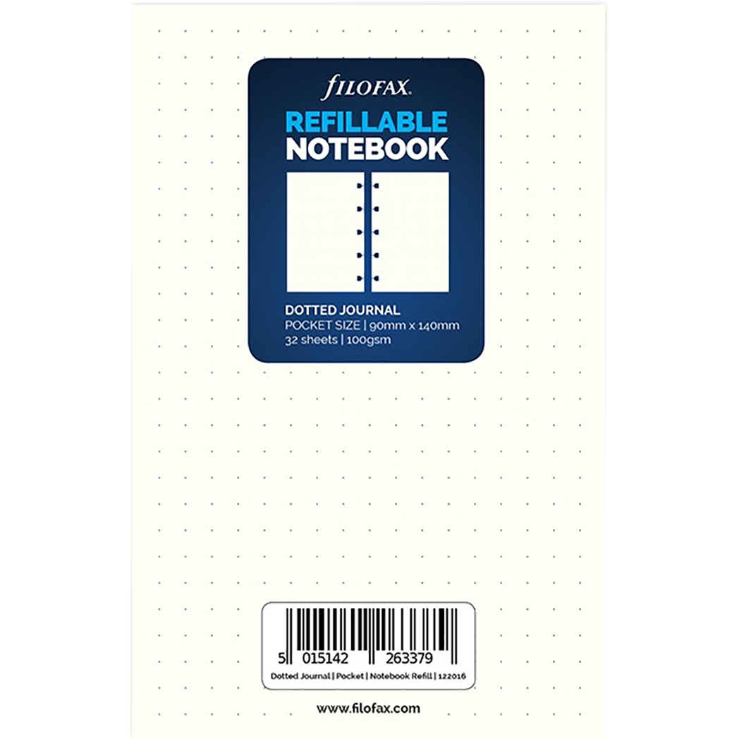 Filofax Pocket Notebook Refill-Pen Boutique Ltd