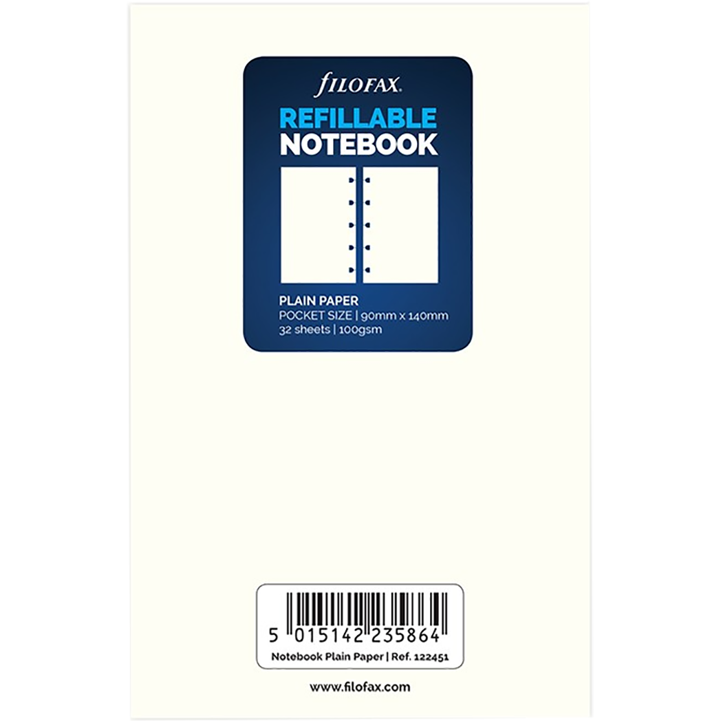 Filofax Pocket Notebook Refill-Pen Boutique Ltd