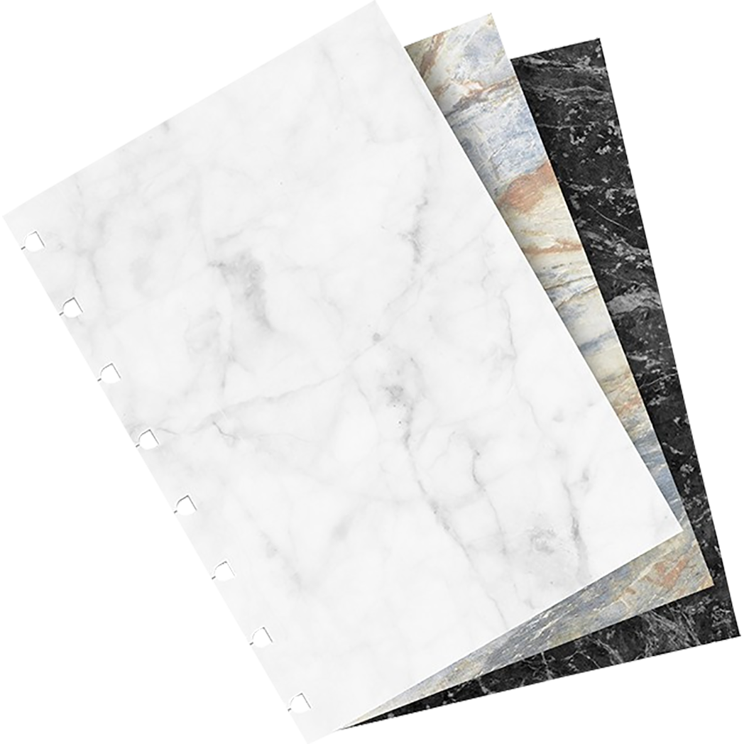 Filofax Notebook Marbled Refill - A5-Pen Boutique Ltd