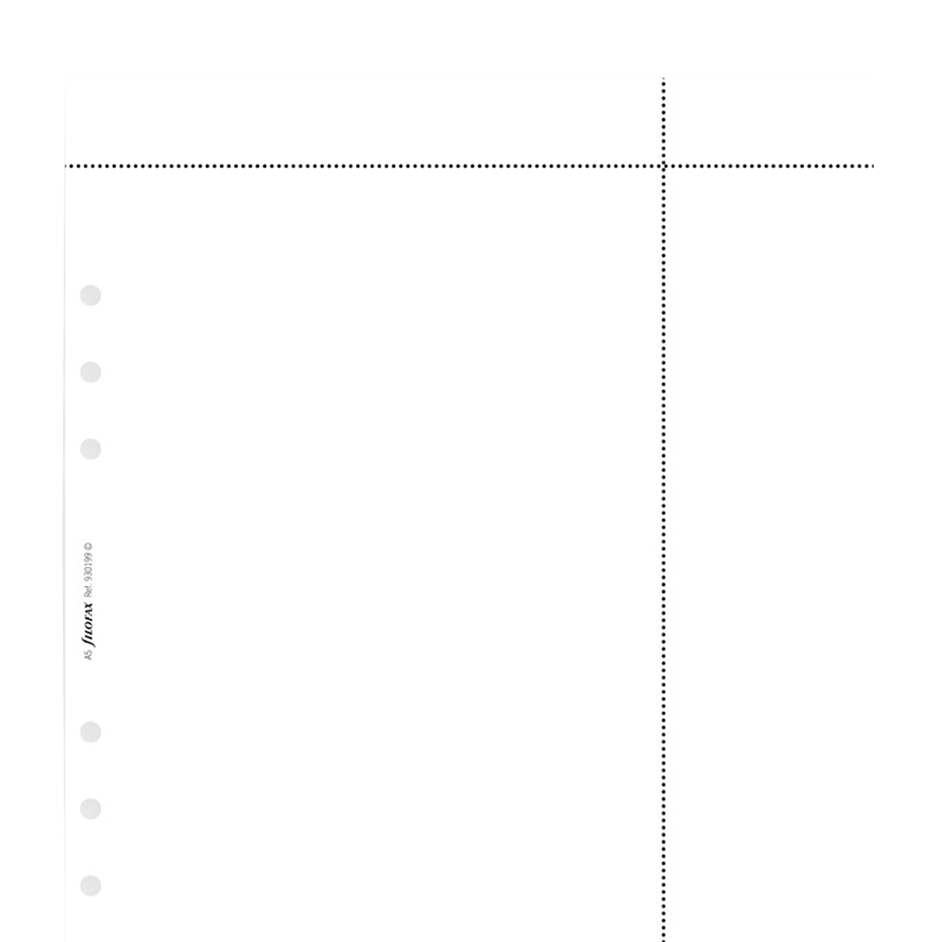 Filofax Personal & Personal Compact Plain Computer Paper Refill (B930200), White