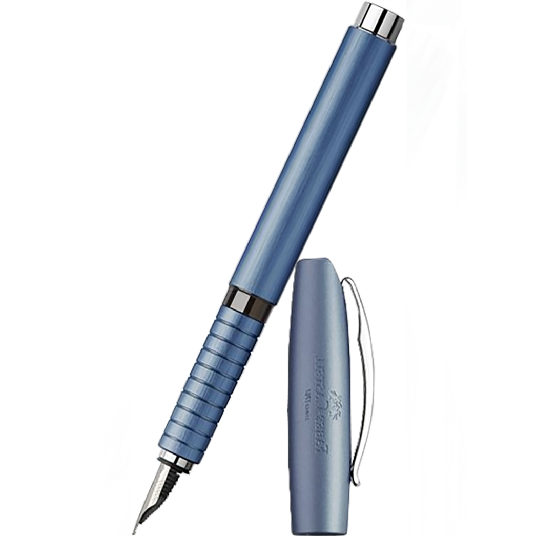 Faber Castell Essentio Fountain Pen - Aluminum Blue-Pen Boutique Ltd