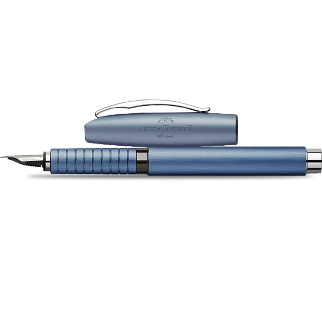 Faber Castell Essentio Fountain Pen - Aluminum Blue-Pen Boutique Ltd