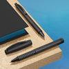 Faber Castell Essentio Ballpoint Pen - Aluminum Black-Pen Boutique Ltd