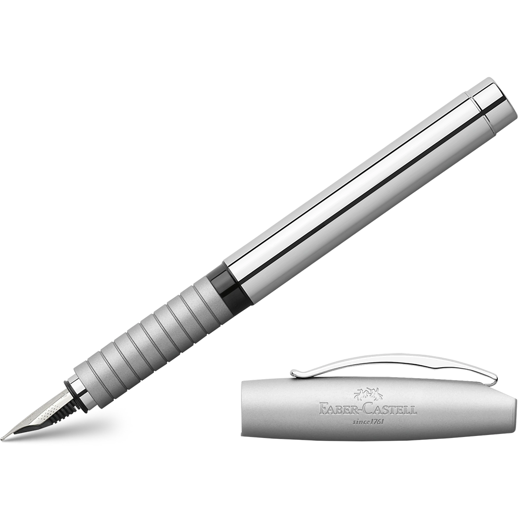 Faber-Castell Essentio Polished Metal Fountain Pen-Pen Boutique Ltd