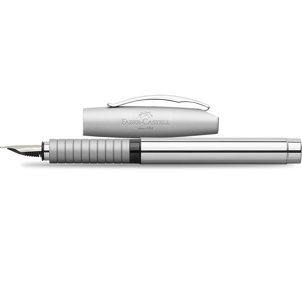 Faber-Castell Essentio Polished Metal Fountain Pen-Pen Boutique Ltd