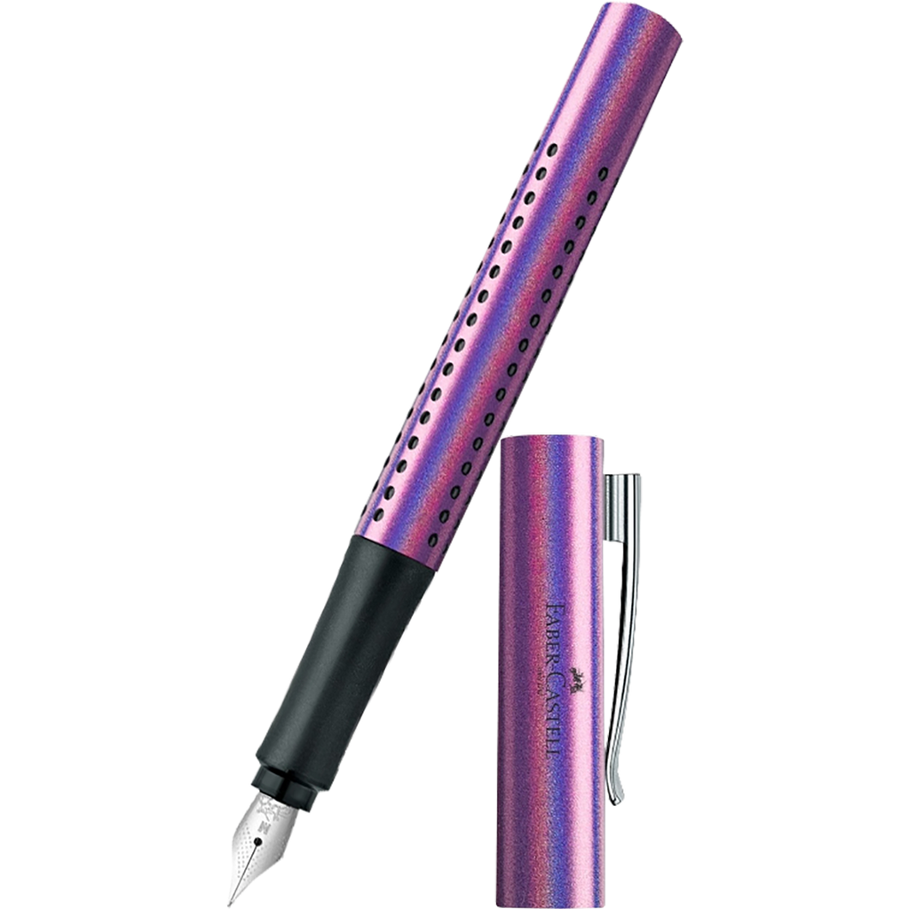 Faber Castell Grip Fountain Pen - Glam Edition - Violet-Pen Boutique Ltd