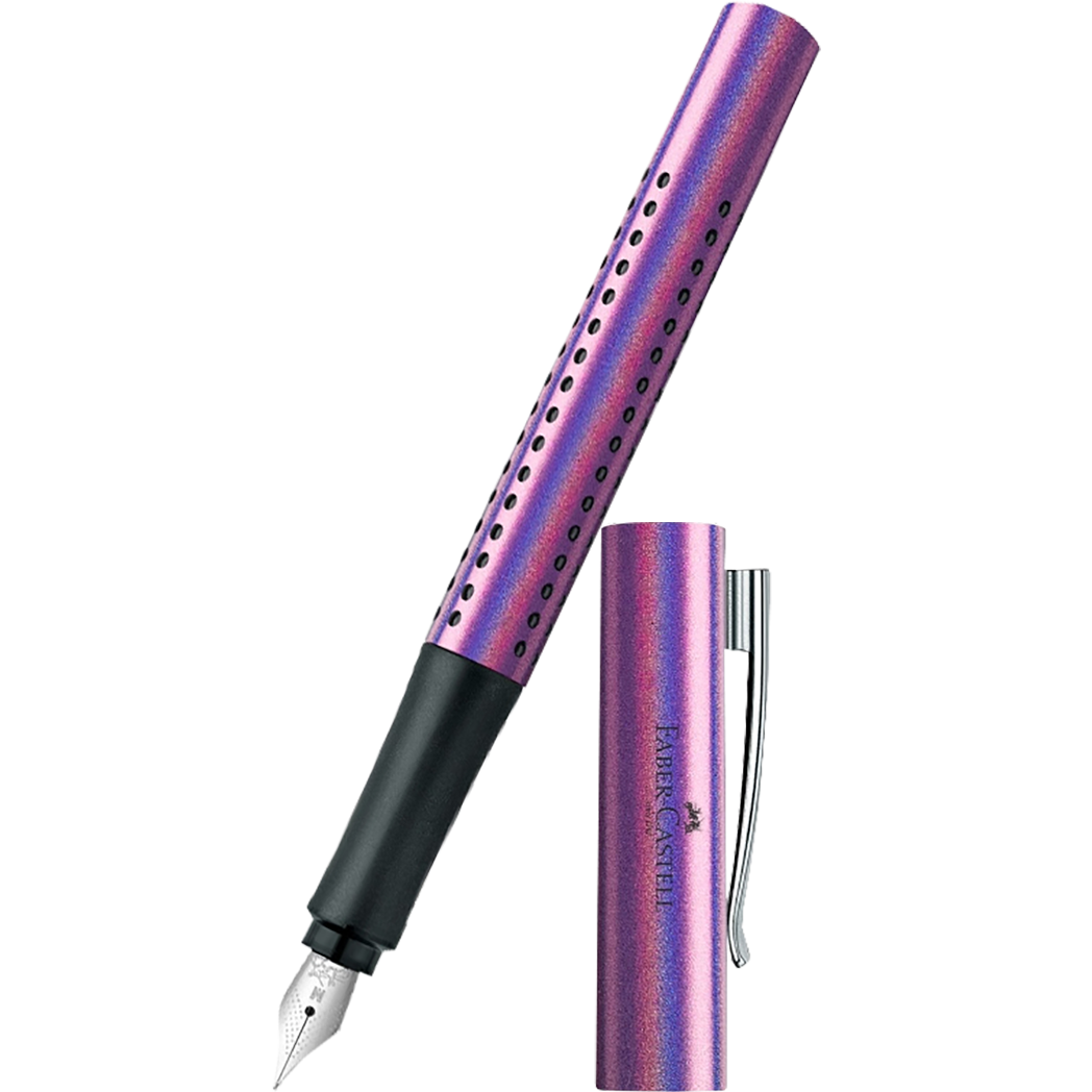Faber Castell Grip Fountain Pen - Glam Edition - Violet-Pen Boutique Ltd