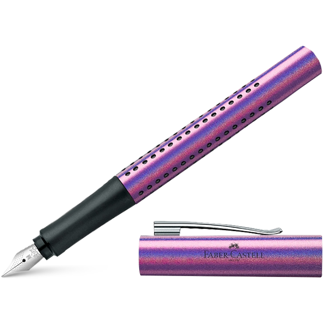 Faber Castell Grip Fountain Pen - Glam Edition - Violet-Pen Boutique Ltd