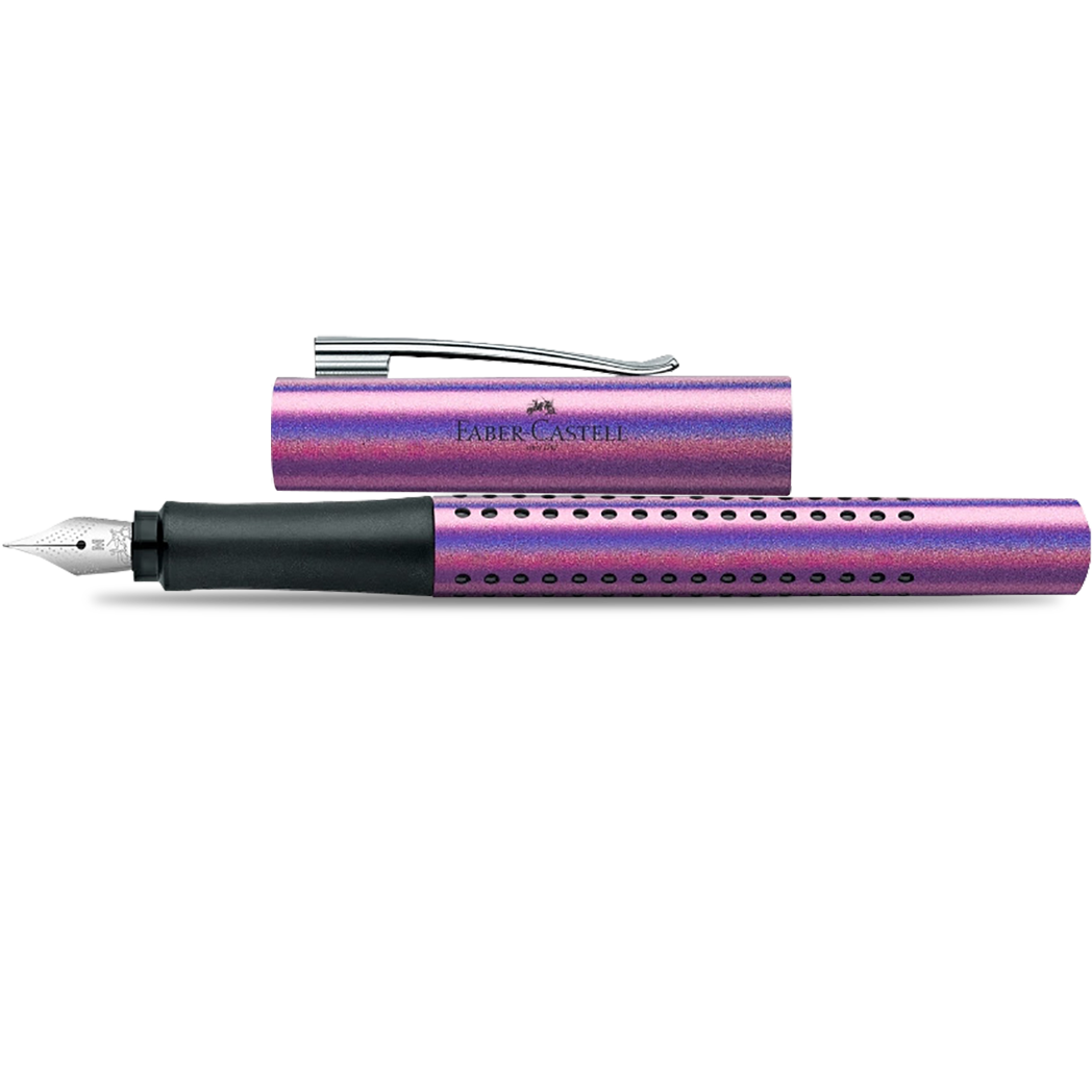 Faber Castell Grip Fountain Pen - Glam Edition - Violet-Pen Boutique Ltd