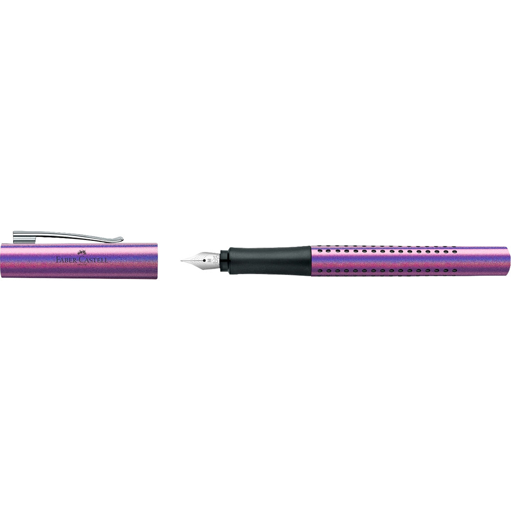 Faber Castell Grip Fountain Pen - Glam Edition - Violet-Pen Boutique Ltd