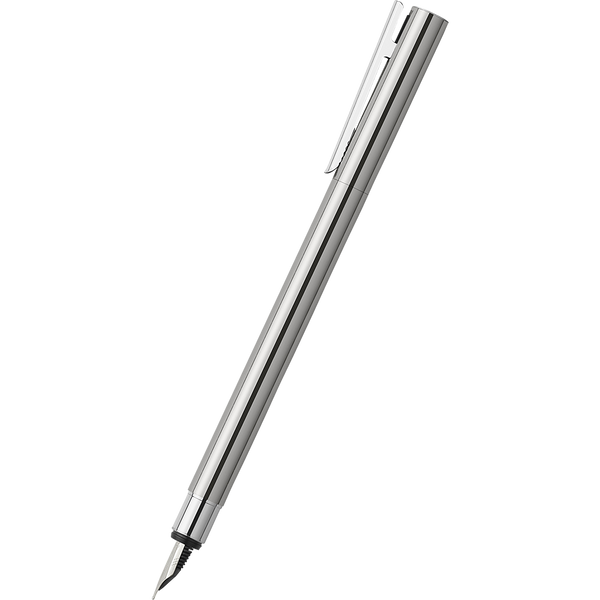 Faber Castell NEO Slim Fountain Pen - Polished Stainless Steel-Pen Boutique Ltd