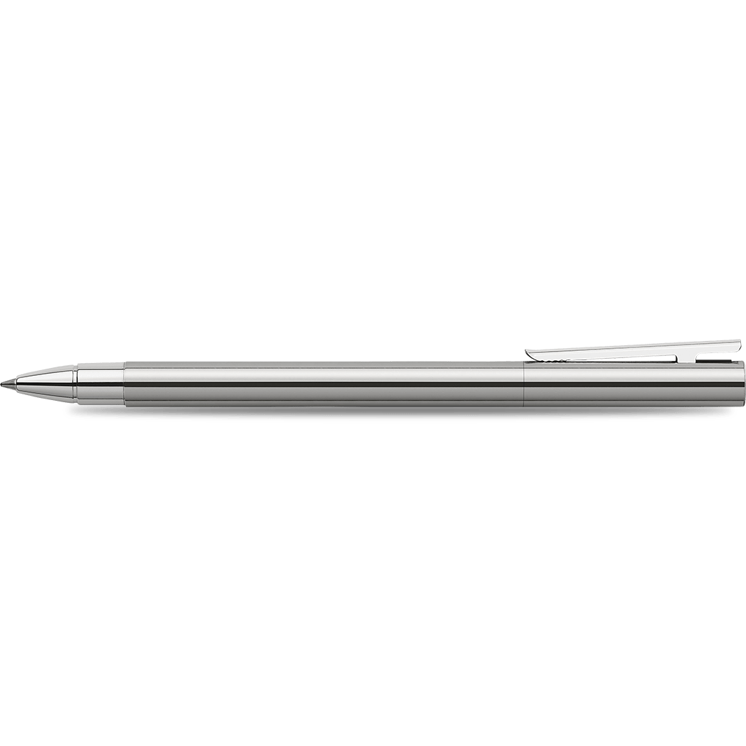 Faber-Castell NEO Slim Rollerball Pen - Polished Stainless Steel - Pen Boutique Ltd